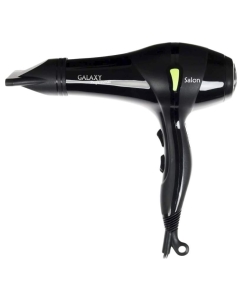 Купить Фен Galaxy GL4317 2 200 Вт черный, зеленый  в E-mobi