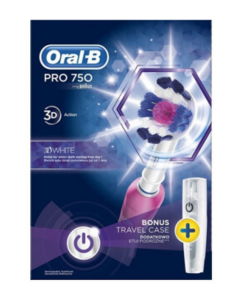 Купить Электрическая зубная щетка Oral-B 750 белый, розовый  в E-mobi