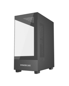 Купить Корпус компьютерный Powercase Vision Micro M, Tempered Glass, Black  в E-mobi