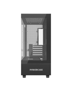 Купить Корпус компьютерный Powercase Vision Micro M, Tempered Glass, Black  в E-mobi