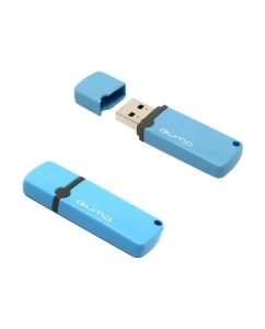 Купить Флешка QUMO Optiva 02 8ГБ Cyan (QM8GUD-OP2-Blue) в E-mobi
