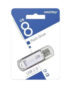 Купить Флешка SmartBuy V-Cut 8ГБ Silver (SB8GBVC-S)  в E-mobi