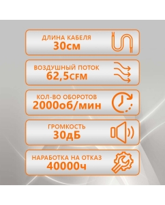 Купить Корпусной вентилятор Gembird D12025HM-3  в E-mobi