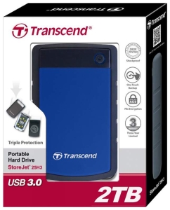 Купить Внешний жесткий диск Transcend StoreJet 25M3 2ТБ (TS2TSJ25H3B)  в E-mobi