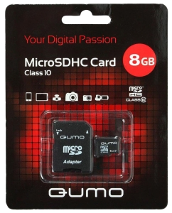 Купить Карта памяти QUMO Micro SDHC QM8GMICSDHC10 8GB в E-mobi