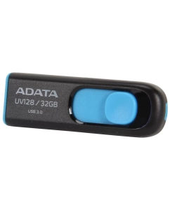 Купить Флешка ADATA UV128 32ГБ Blue/Black (AUV128-32G-RBE)  в E-mobi
