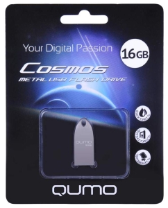 Купить Флешка QUMO Cosmos 16ГБ Silver (QM16GUD-Cos)  в E-mobi