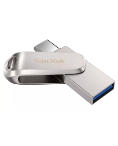 Купить Флешка SanDisk Ultra Dual Drive Luxe 128ГБ Silver (SDDDC4-128G-G46)  в E-mobi