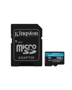 Купить Карта памяти Kingston 256GB Canvas Go! Plus 170R +адаптер (SDCG3/256GB) в E-mobi