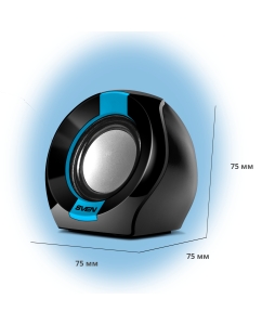 Купить Колонки компьютерные Sven 150 Black/Blue (SV-013509)  в E-mobi