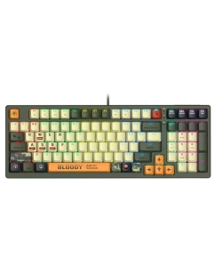 Купить Проводная игровая клавиатура A4Tech Bloody S98 Aviator Green в E-mobi