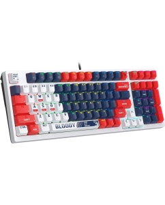 Купить Клавиатура проводная A4Tech Bloody S98 Sports Navy BLMS Plus blue/white  в E-mobi