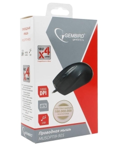 Купить Мышь Gembird MUSOPTI9-905U Black  в E-mobi