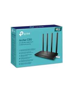 Купить Wi-Fi роутер TP-Link Archer C6U Black  в E-mobi