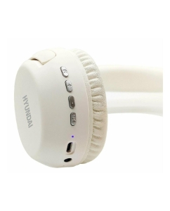 Купить Наушники Hyundai H-HP101, Bluetooth, накладные, белый  в E-mobi