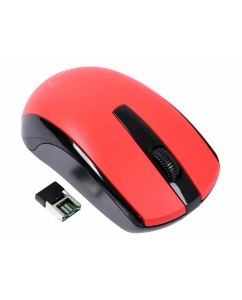 Купить Мышь беспроводная Genius ECO-8100, оптическая, микроприемник USB (31030010413), красный  в E-mobi