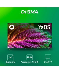 Купить Телевизор DIGMA DM-LED50UBB33, 50"(127 см), UHD 4K  в E-mobi