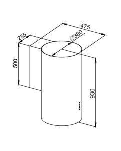 Купить Вытяжка настенная MAUNFELD LEE SIDE (C) 39 белый  в E-mobi