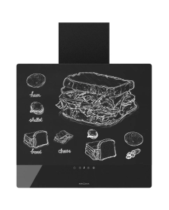 Купить Вытяжка настенная Krona DOMENIKA 600 BLACK S black  в E-mobi