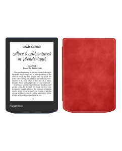 Купить Электронная книга PocketBook 634 Verse Pro Azure с чехлом ReaderONE Red в E-mobi