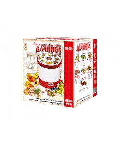 Купить Сушилка для овощей и фруктов ДАЧНИЦА СШ-006 white/red  в E-mobi