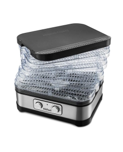 Купить Сушилка для овощей и фруктов Kitfort KT-1912 Black/Silver  в E-mobi