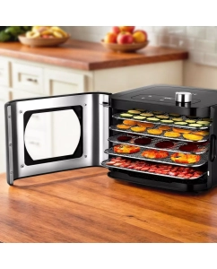 Купить Сушилка для овощей и фруктов Kitfort КТ-1968 черная  в E-mobi