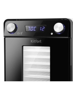 Купить Сушилка для овощей и фруктов Kitfort КТ-1981 черный, белый  в E-mobi