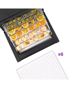 Купить Сушилка для овощей и фруктов Kitfort КТ-1962 черный  в E-mobi