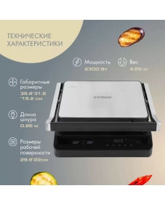 Купить Гриль Endever GRILLMASTER-245 серый, черный  в E-mobi