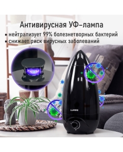 Купить Воздухоувлажнитель LUMME LU-HF1562A черный  в E-mobi