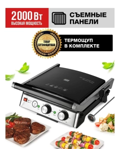Купить Электрогриль GFGRIL GF-165 Silver  в E-mobi