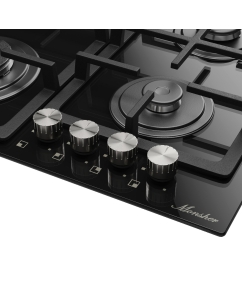 Купить Встраиваемая варочная панель газовая Monsher MGG 61 Noir черный  в E-mobi