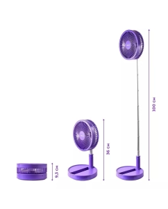 Купить Вентилятор настольный Kitfort КТ-412-1 фиолетовый  в E-mobi