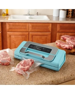 Купить Вакуумный упаковщик Kitfort КТ-1535 голубой  в E-mobi