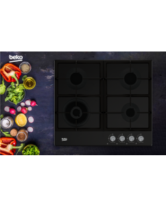 Купить Встраиваемая варочная панель газовая Beko HIAW 64225 SB черный  в E-mobi