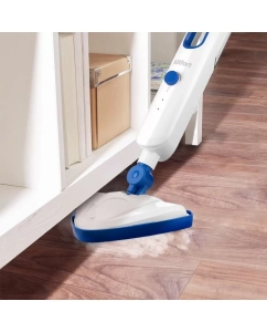 Купить Паровая швабра Kitfort КТ-1048-3 белый, синий  в E-mobi