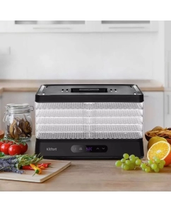 Купить Сушилка для овощей и фруктов Kitfort КТ-1938 Black  в E-mobi