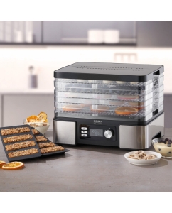 Купить Сушилка для овощей и фруктов CASO DH 450 серебристый, черный  в E-mobi