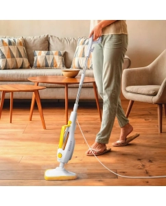 Купить Паровая швабра Kitfort КТ-1068 белый, желтый  в E-mobi