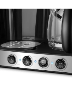 Купить Рожковая кофеварка Kitfort КТ-7185 черный; серый  в E-mobi