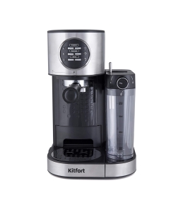 Купить Кофеварка рожкового типа Kitfort KT-703 Silver/Black  в E-mobi