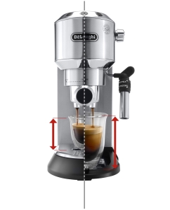 Купить Рожковая кофеварка Delonghi Dedica EC685.M серебристый  в E-mobi