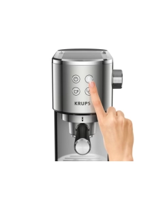 Купить Рожковая кофеварка KRUPS Virtuoso XP442C11 черный, серебристый  в E-mobi