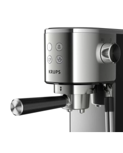 Купить Рожковая кофеварка KRUPS Virtuoso XP442C11 черный, серебристый  в E-mobi