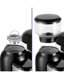 Купить Рожковая кофемашина Kitfort КТ-7126 черная, серая  в E-mobi