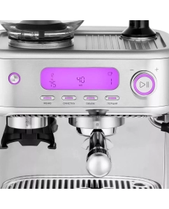 Купить Рожковая кофеварка Kitfort КТ-7113 серебристый  в E-mobi