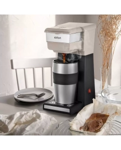 Купить Кофеварка капельного типа Kitfort КТ-7311 черная, бежевая  в E-mobi