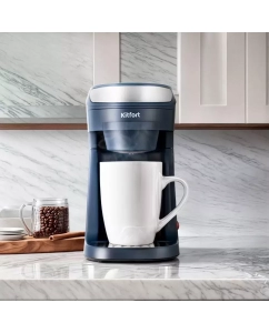 Купить Кофеварка капельного типа Kitfort КТ-7312 синяя  в E-mobi