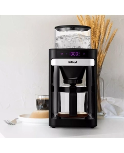 Купить Кофеварка капельного типа Kitfort КТ-7144 черная  в E-mobi